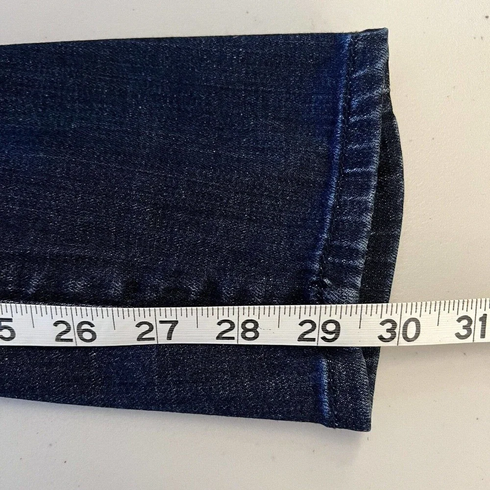 Good American Womens 16 Good Legs High Rise Crop Stretch Denim Blue Jeans‎